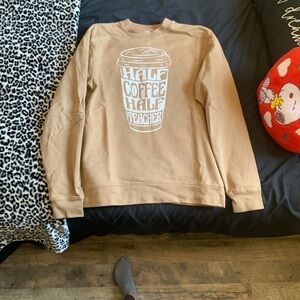 Half coffee half teacher Sweater